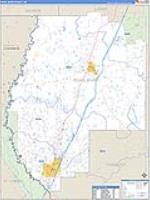 Pearl River, Ms Carrier Route Wall Map